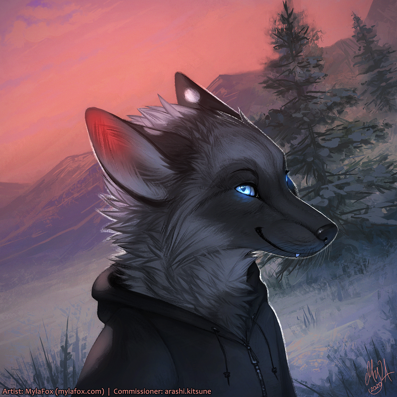 Winter Icon YCH - Arashi by MylaFox -- Fur Affinity [dot] net